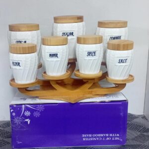 7 pieces sugar and spice rack set