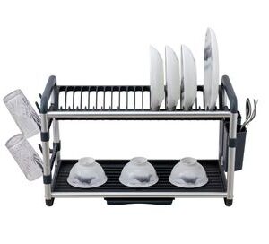 2 layer dishrack Gold and silver